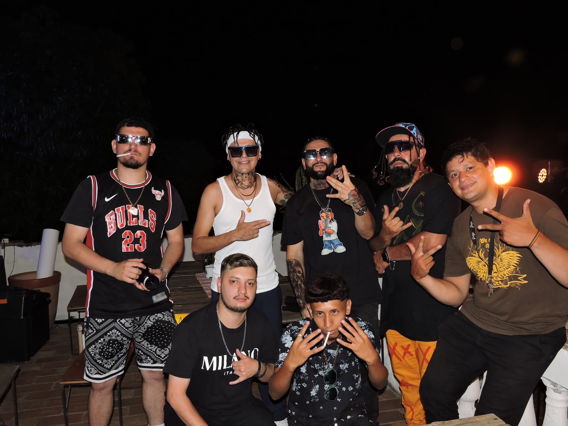 Dunk Z, El Wez, Angel Callejero, Alto Guille, Jota TGK y Fredd Marciano